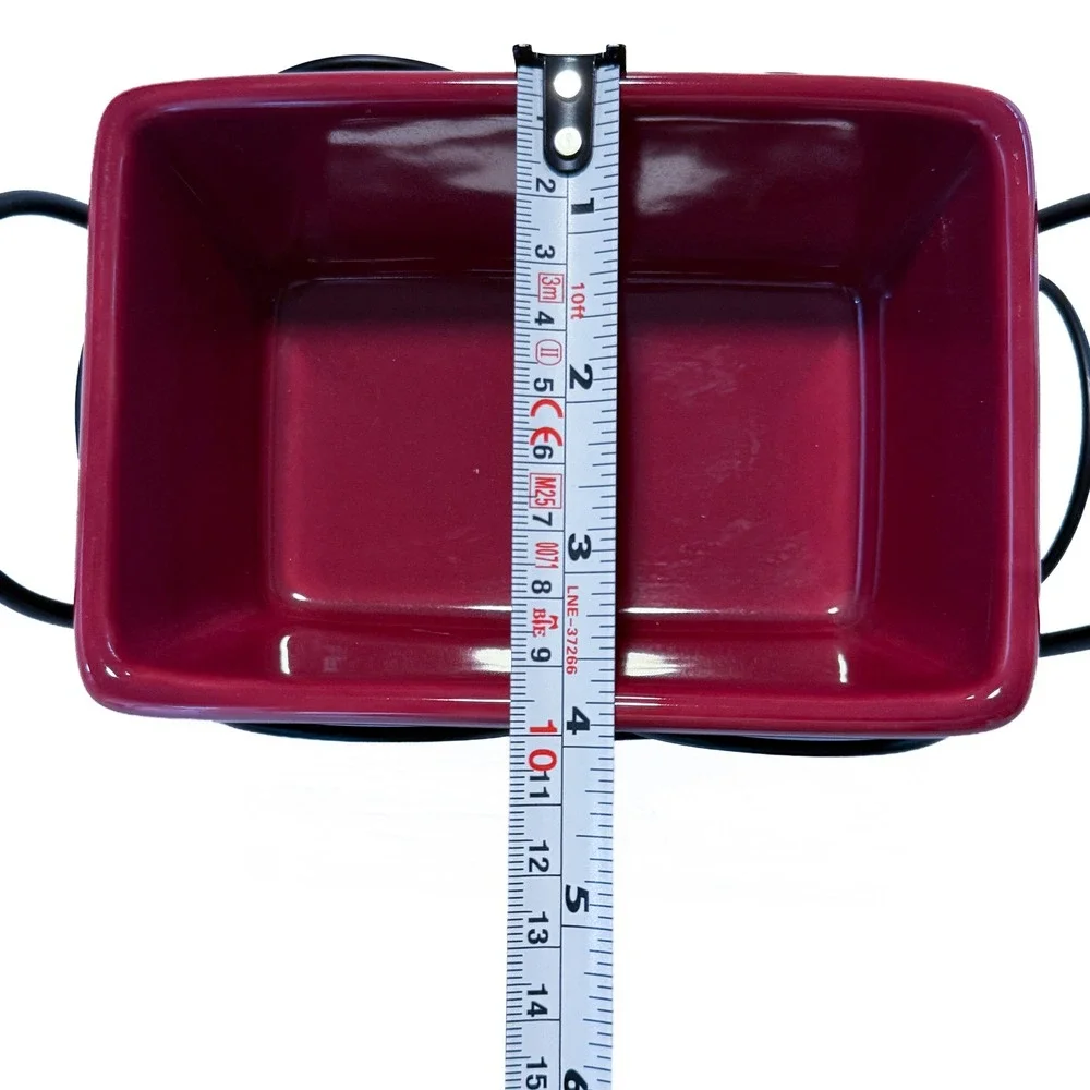 Temp-Tations by Tara Presentable Ovenware Cranberry Red Loaf Pan Wire Tray